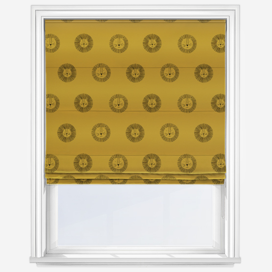 Sonova Studio Little Leo Mustard Yellow Roman Blind