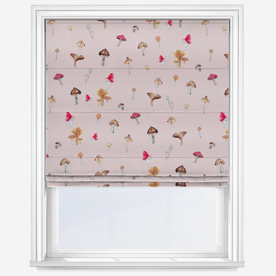 Sonova Studio Mushroom Forage Pink Roman Blind