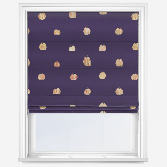 Sonova Studio Pumpkin Amethyst Roman Blind