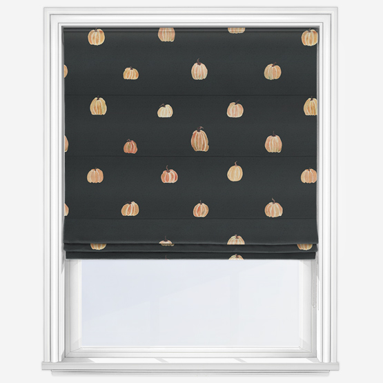 Sonova Studio Pumpkin Charcoal Roman Blind