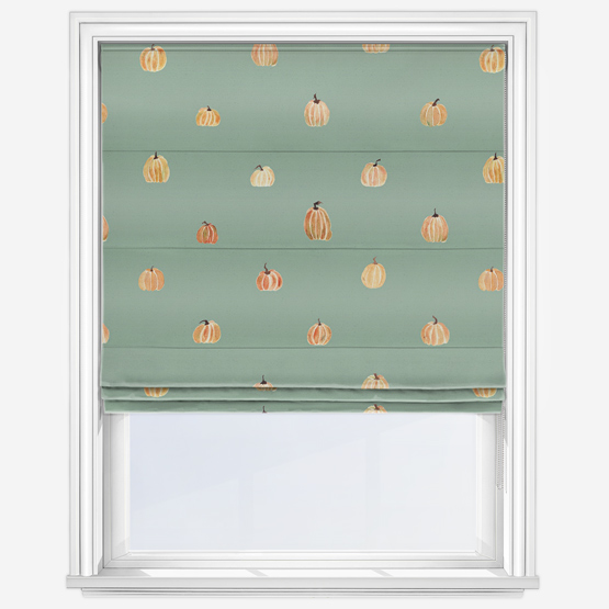 Sonova Studio Pumpkin Sage Roman Blind