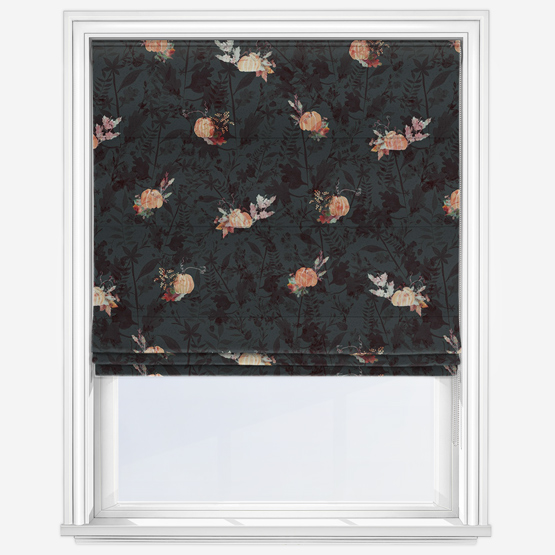 Sonova Studio Pumpkin Spice Charcoal Roman Blind