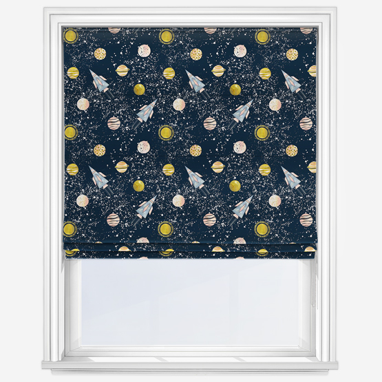 Sonova Studio Spacecraft Midnight Blue Roman Blind