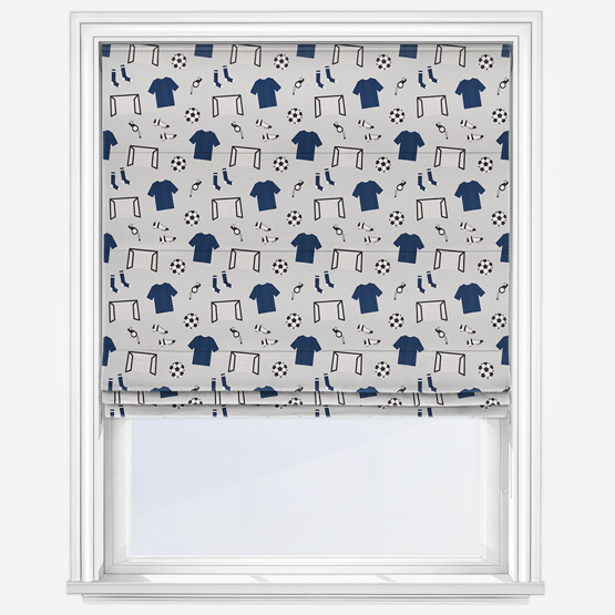 Sonova Studio Team Play Blue Roman Blind