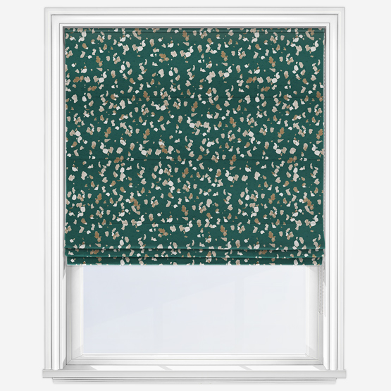 Sonova Studio Terrazzo Forest Green Roman Blind