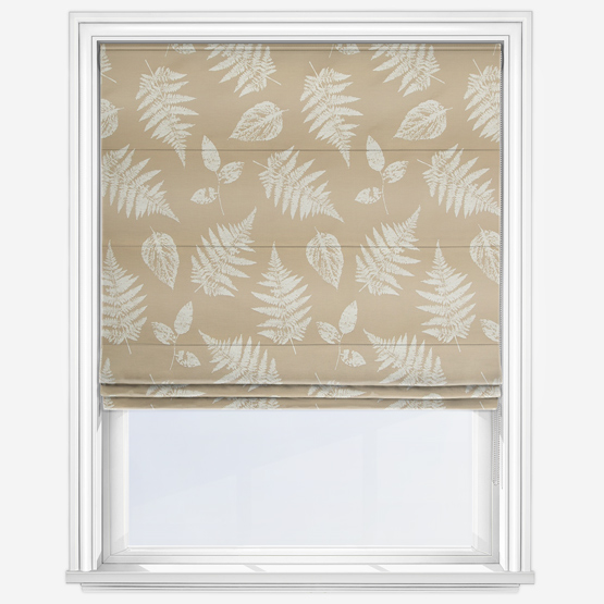 Foliage Taupe Roman Blind