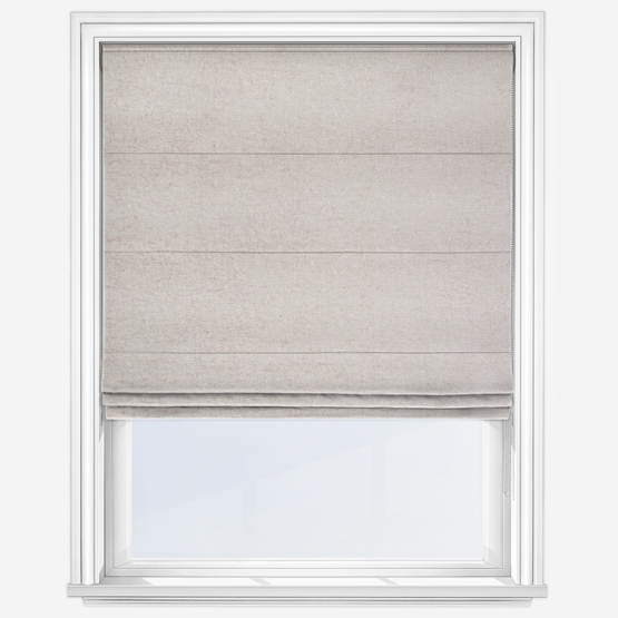 Boucle Royale Ivory Roman Blind