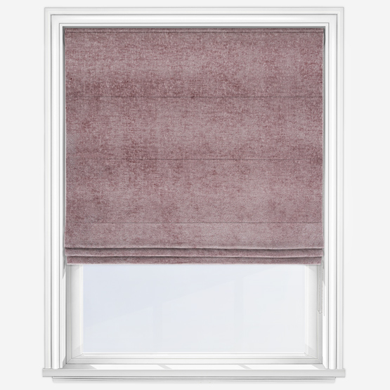 Boucle Royale Pink Roman Blind