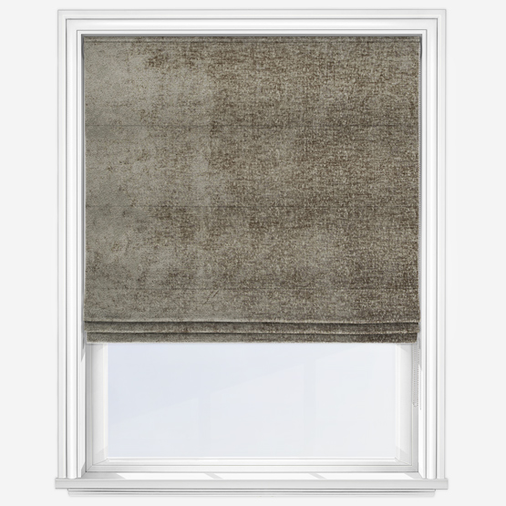 Boucle Royale Taupe Roman Blind