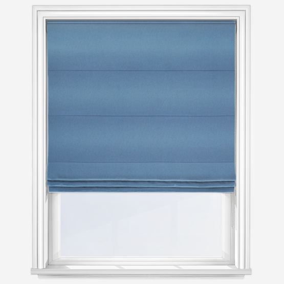 Canvas Aegean Blue Roman Blind