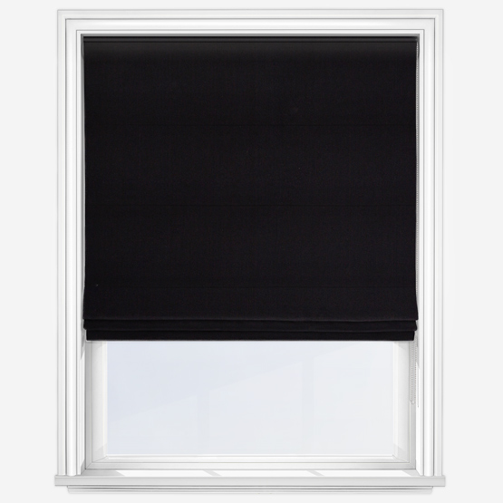 Canvas Black Roman Blind