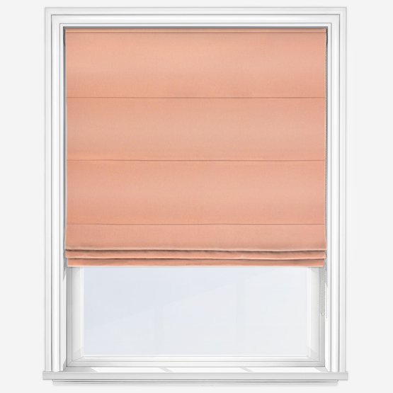 Canvas Cantaloupe Orange Roman Blind