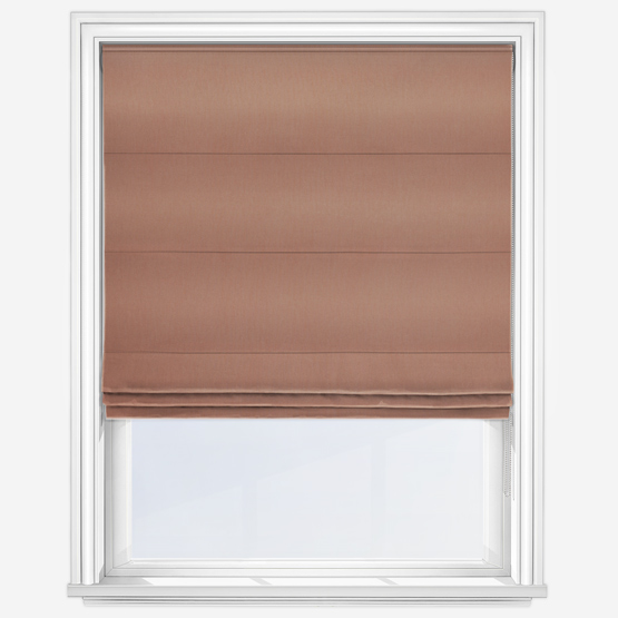 Canvas Vintage Peach Pink Roman Blind