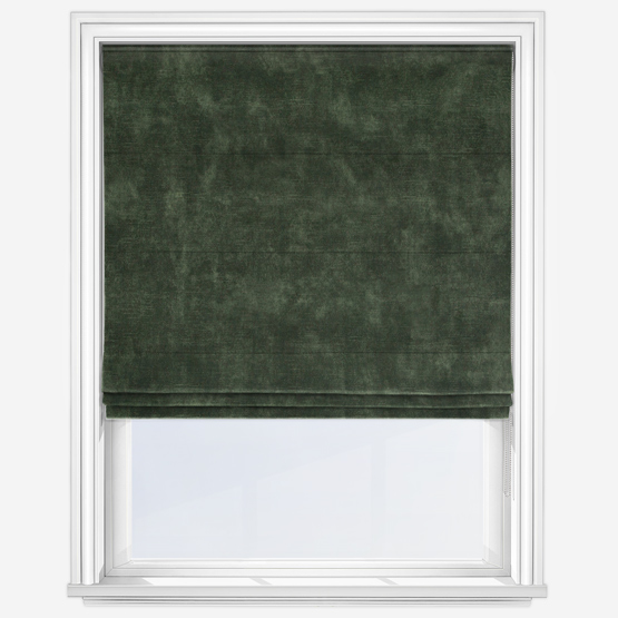 Luminaire Forest Green Roman Blind