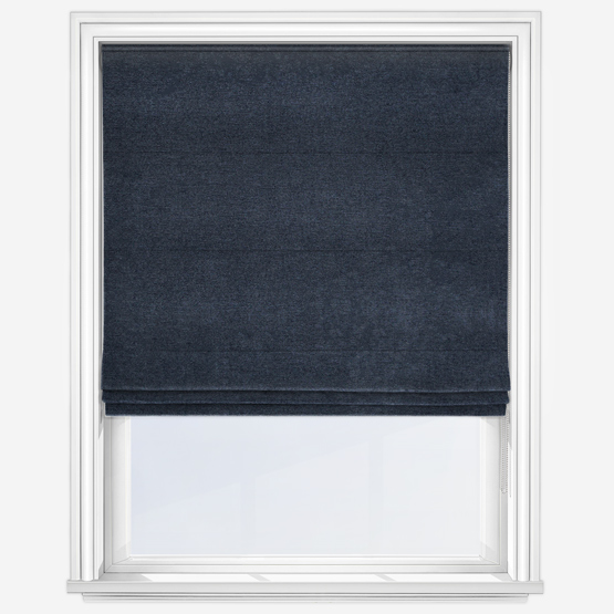 Milan Denim Blue Roman Blind