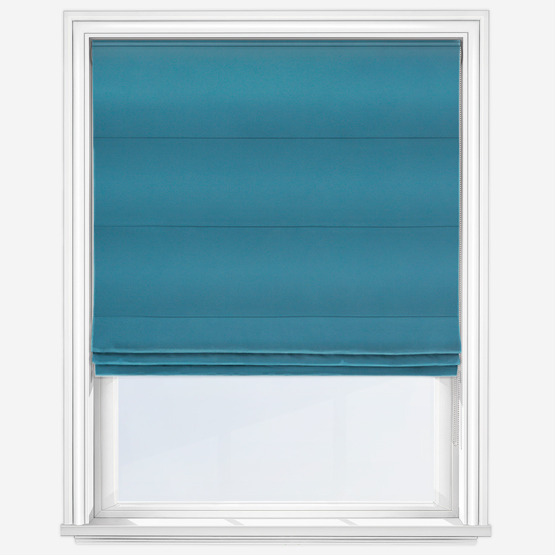 Touched By Design Pamuk Dark Teal Roman Blind