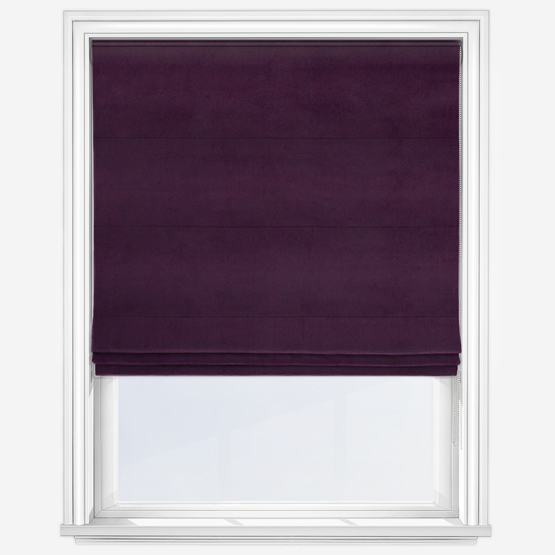 Venus Blackout Aubergine Roman Blind