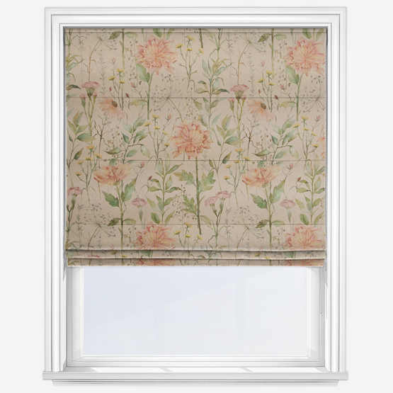 Voyage Delamere Apricot Roman Blind