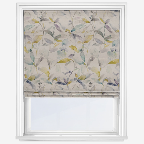 Voyage Naura Lemon Natural  Roman Blind