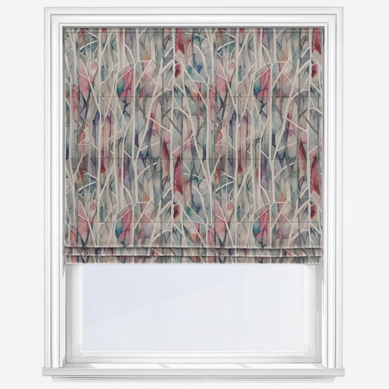 Voyage Woodbury Pomegranate Roman Blind