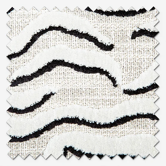 Camengo Ophea Velvet Black and White cushion