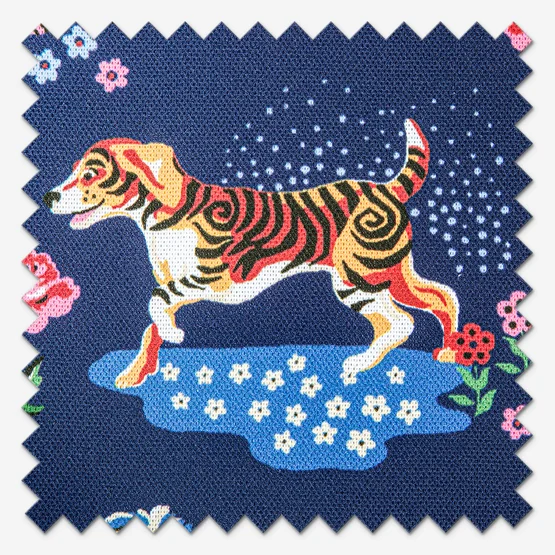 Cath Kidston Puppy Fields Navy roman