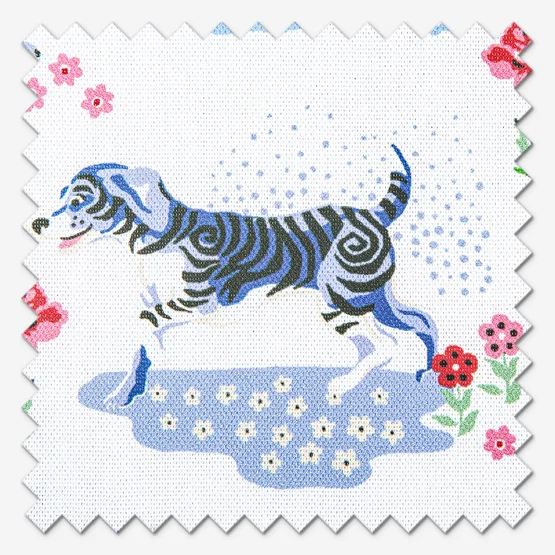 Cath Kidston Puppy Fields Pink & Blue roman