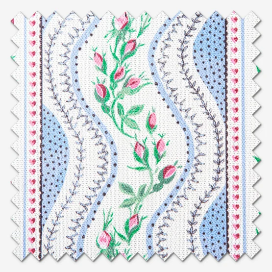 Cath Kidston Wiggle Rose Blue roman
