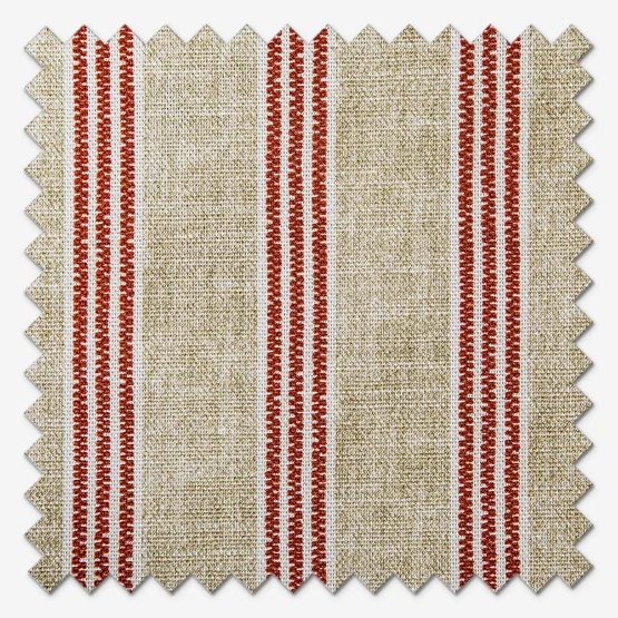 Emily Bond George Stripe Print Red roman