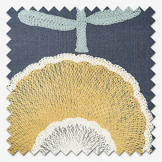Scandi Floral Ochre roman