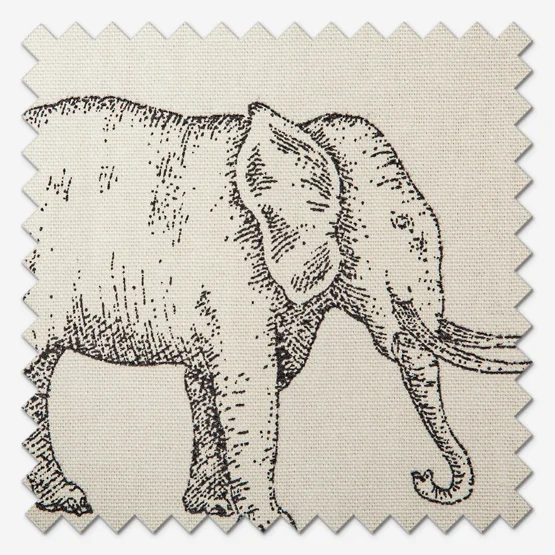 Prairie Animals Anthracite curtain