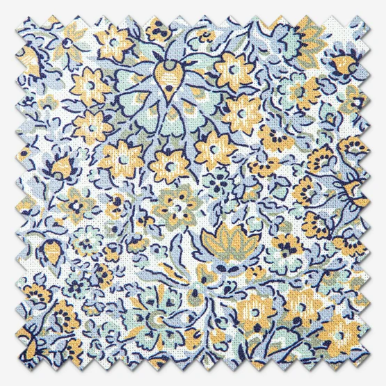 Laura Ashley Painswick Paisley Newport Blue curtain