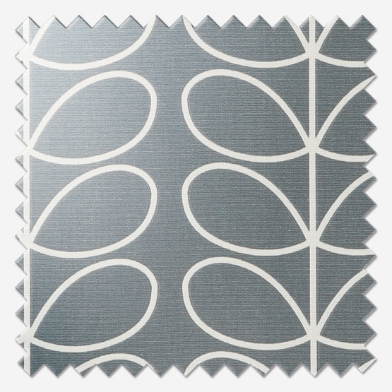 Orla Kiely Linear Stem Cool Grey curtain