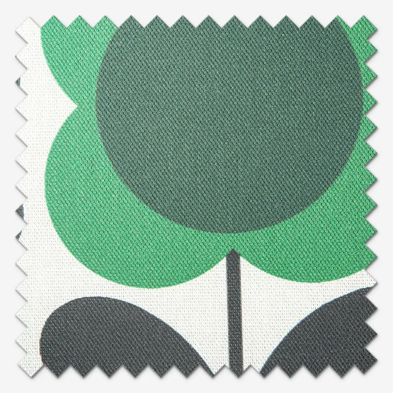 Orla Kiely Spot Flower Stem Blue and Green roman