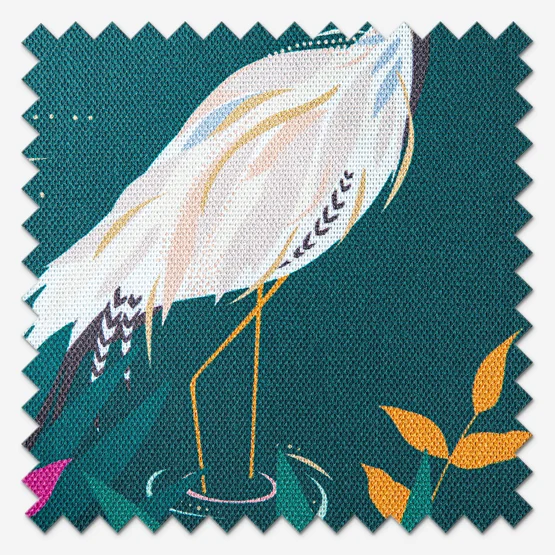 Sara Miller Heron Border Teal roman