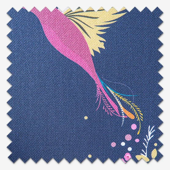 Sara Miller Hummingbird Border Deep Navy roman