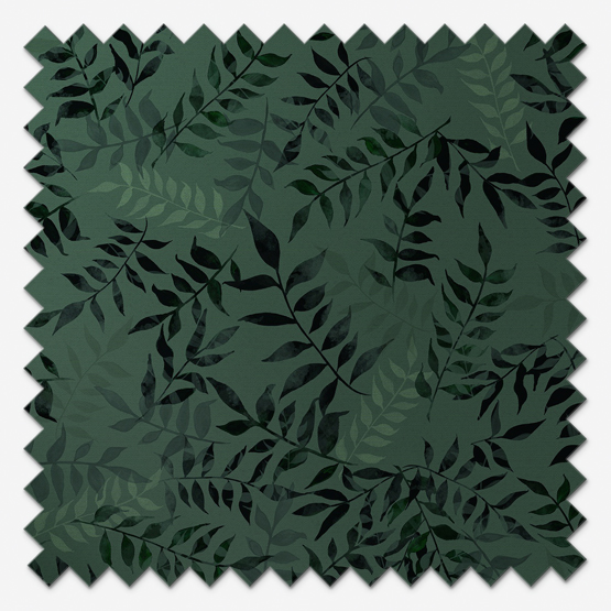 Sonova Studio Kaleidoscope Leaves Green curtain