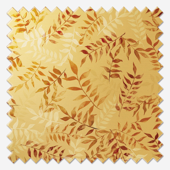 Sonova Studio Kaleidoscope Leaves Mustard cushion