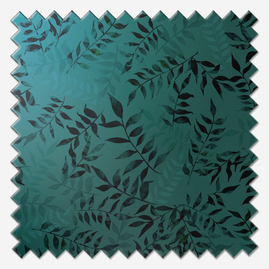 Sonova Studio Kaleidoscope Leaves Teal curtain