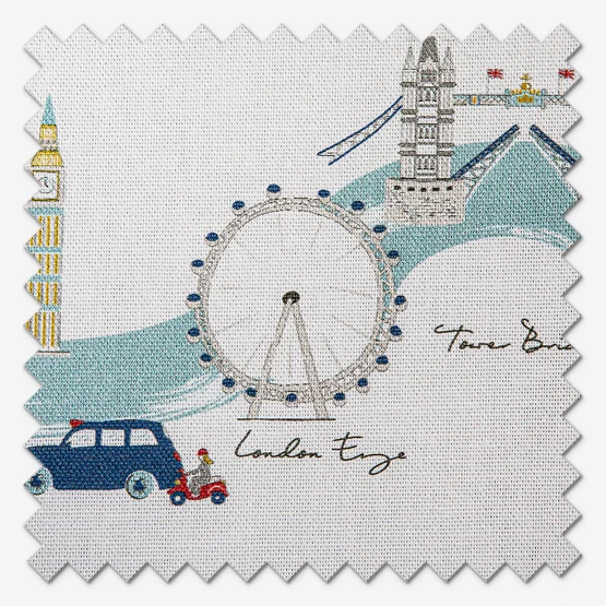 Sophie Allport London Scene White & Blue roman