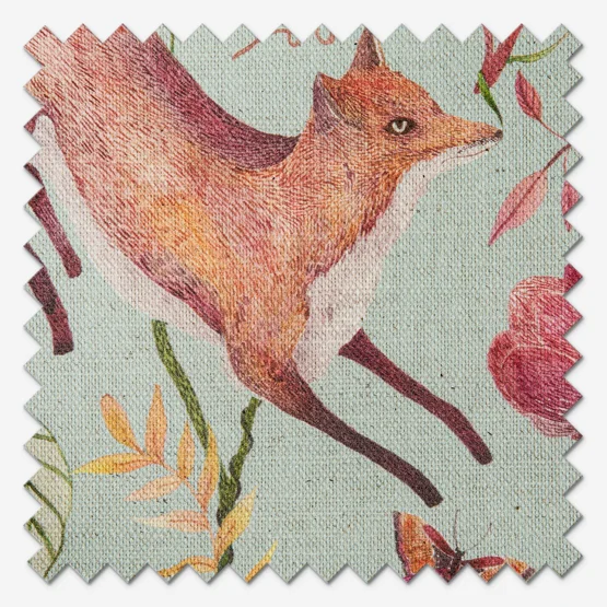 Voyage Leaping into the Fauna Duck Egg Blue roman