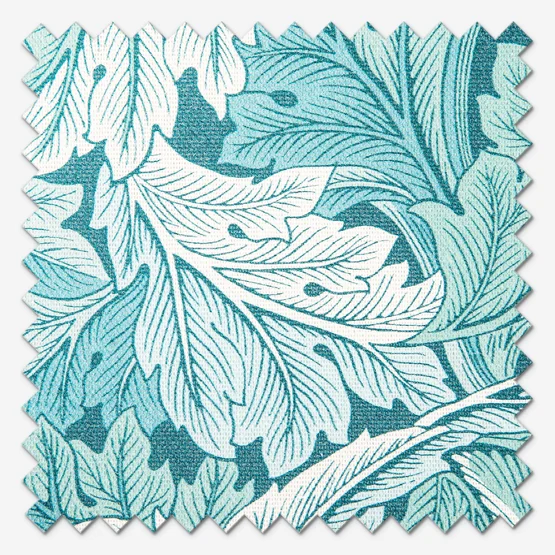 William Morris Acanthus Teal curtain
