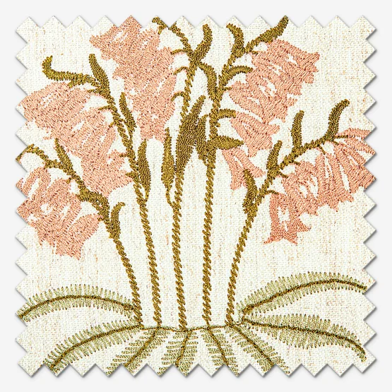 William Morris At Home Lily Flower Embroidery Madder curtain