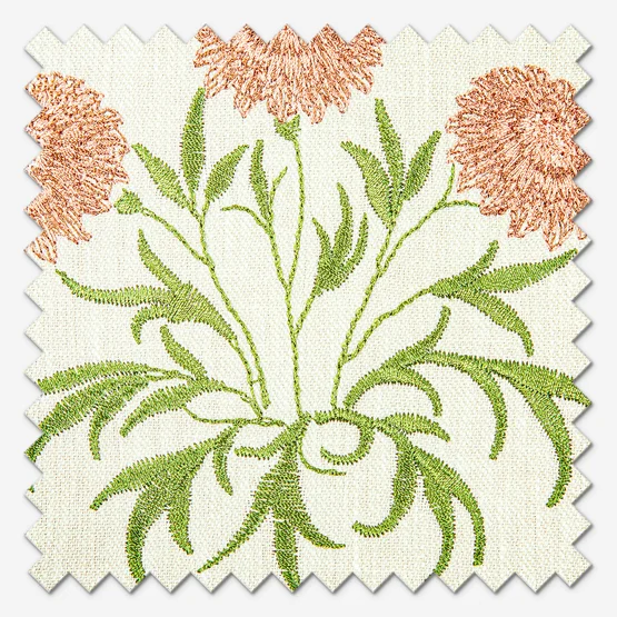 William Morris At Home Lily Flower Embroidery Nettle curtain