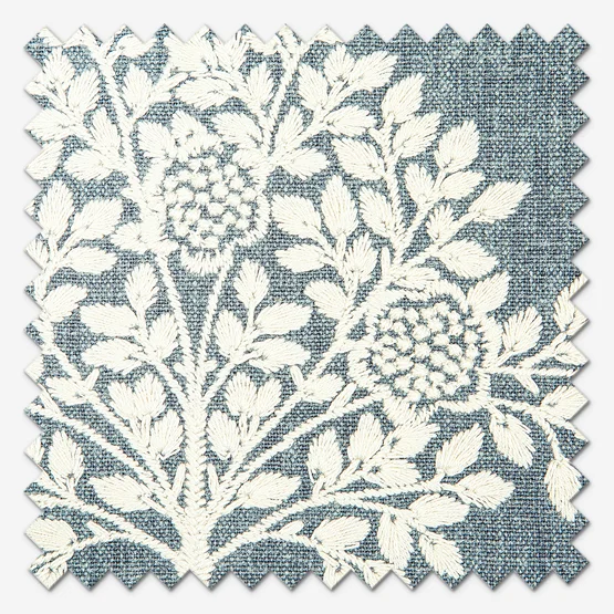 William Morris At Home Marigold Tree Embroidery Woad roman