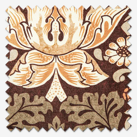 William Morris At Home Strawberry Thief Velvet Acorn curtain