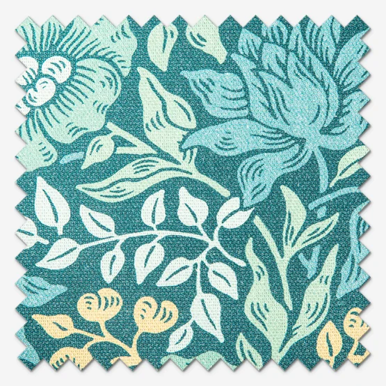 William Morris Mallow Teal cushion