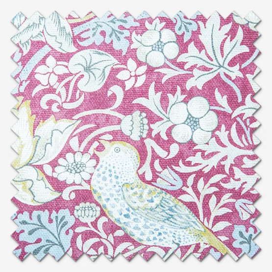 William Morris Strawberry Thief Plum curtain