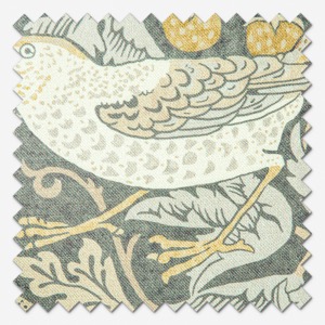 William Morris At Home Strawberry Thief Velvet Flint