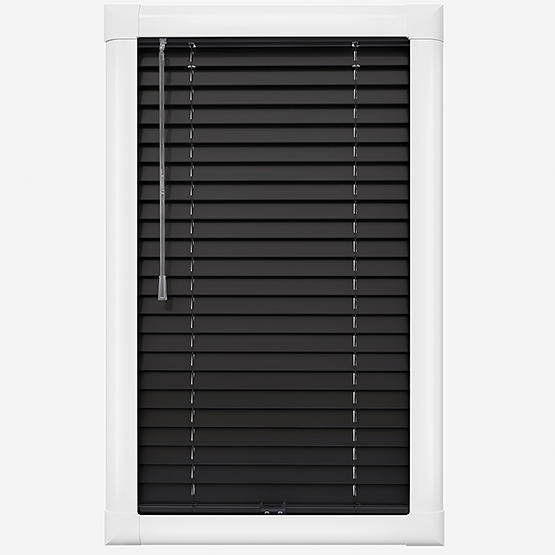 Precies Carbon Wooden Venetian Blind